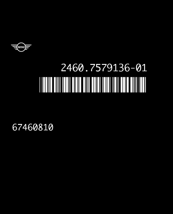 AISIN 67460810 BMW 2460.7579136-01
