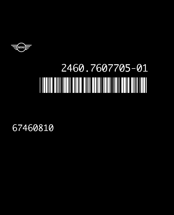 AISIN 67460810 BMW 2460.7607705-01