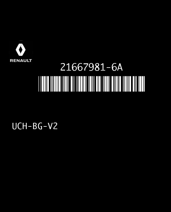 SAGEM UCH-BG-V2 21667981-6A RENAULT CLIO II PHASE P8200156696--A V1.1