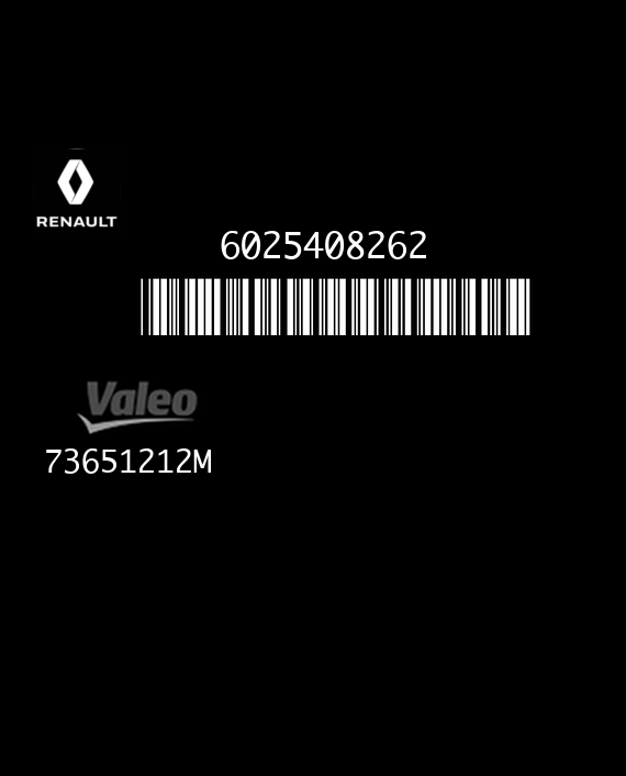 VALEO UCH BII B3 73651212M RENAULT ESPACE III 6025408262 EEPROM MC68HC908AZ60