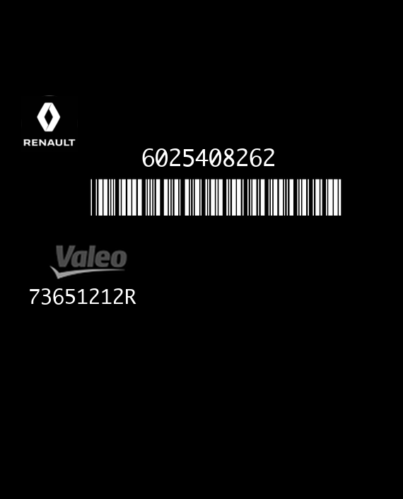 VALEO UCH BII B3 73651212R RENAULT ESPACE III 6025408262 EEPROM MC68HC908AZ60