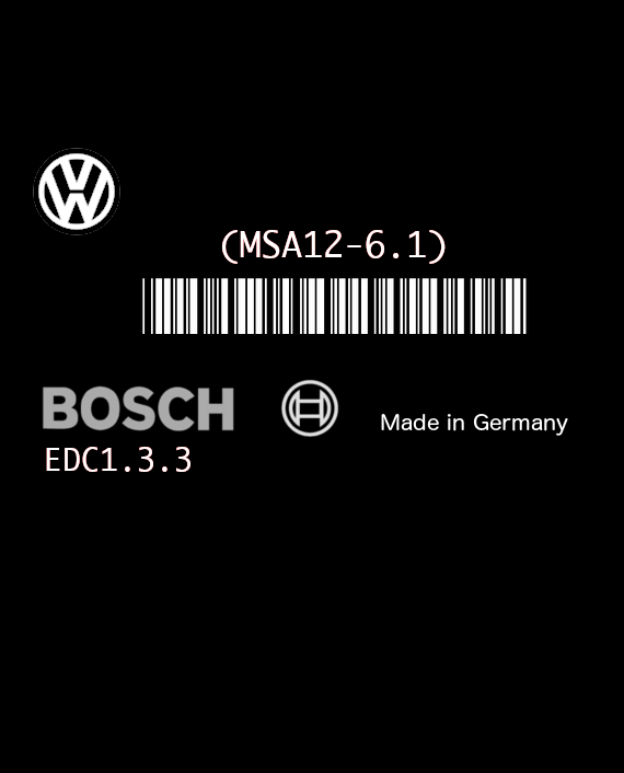 BOSCH EDC1.3.3 (MSA12-6.1) 0281001469-470 VOLKSWAGEN TRANSPORTER T4 2.5 TDI 102HP 074906021F 1037355660-1037355659