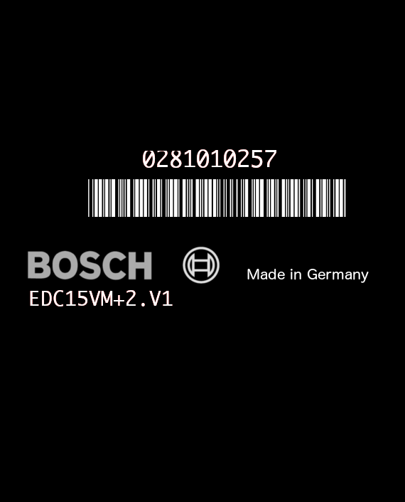 BOSCH EDC15VM+2.V1 0281010257 VAG 038906012CE EEPROM 24C04