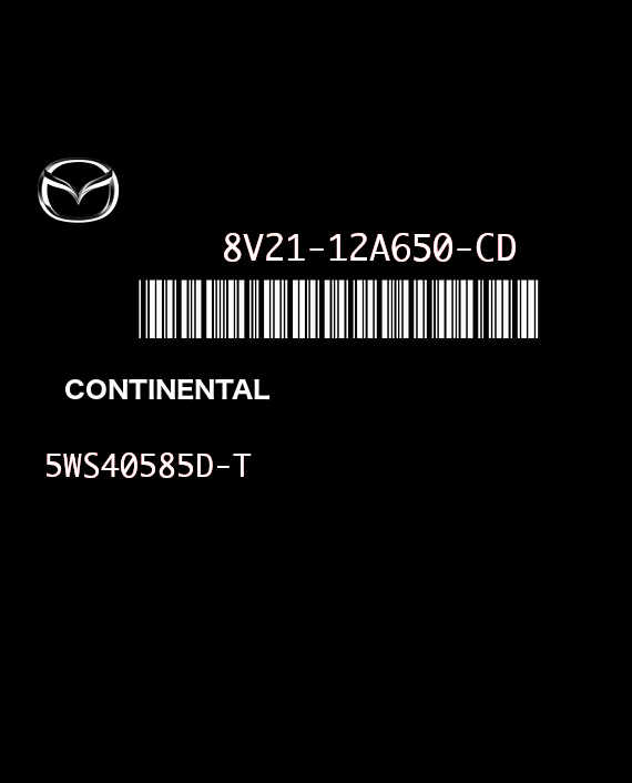 CONTINENTAL SID206 5WS40585D-T MAZDA 1.4 CRTD 68HP 8V21-12A650-CD 3ECD FR3D045000000