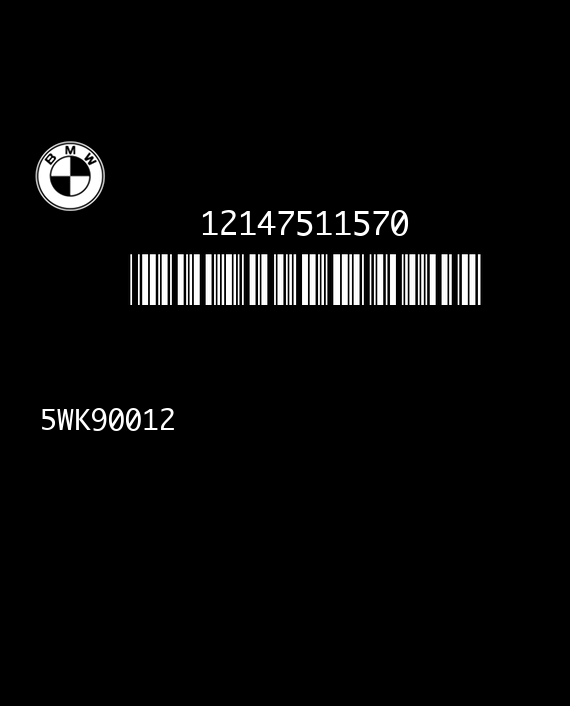 SIMENS MS43.0 5WK90012 BMW E39 530i 3.0 231HP 7511570 12147511570 4300037010000