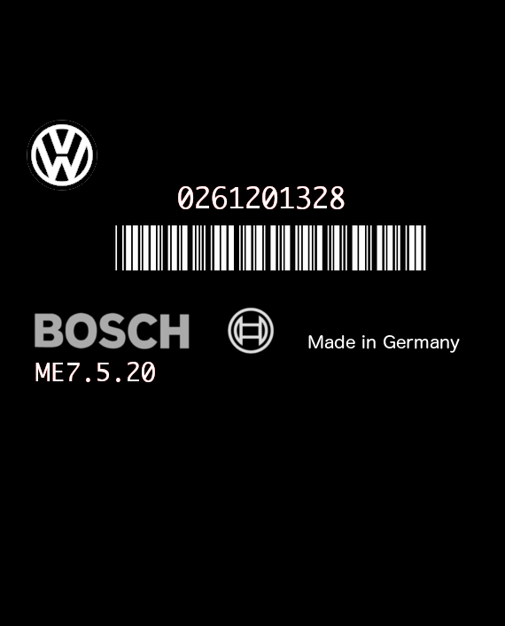 BOSCH ME7.5.20 0261201328 VOLKSWAGEN POLO IV 1.6i 105HP 03C906057M 1037381483-9239