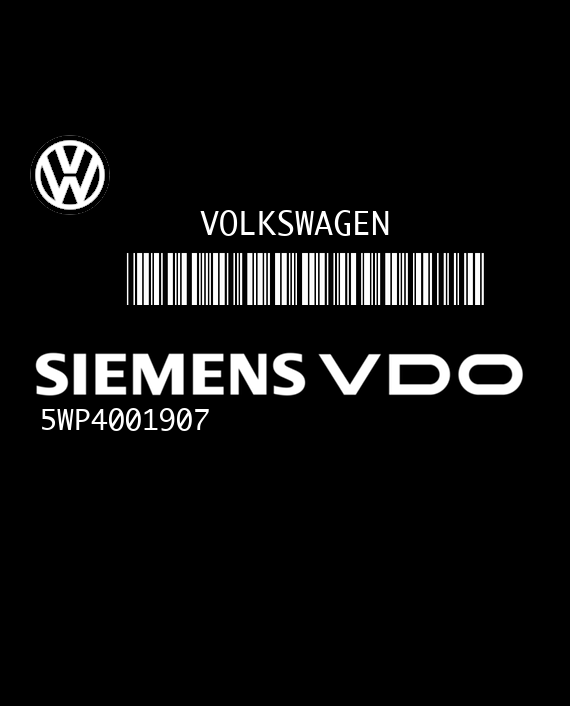 SIEMENS SIMOS 3.3 5WP4001907 VOLKSWAGEN GOLF IV 1.6i 100HP 06A906033 3087