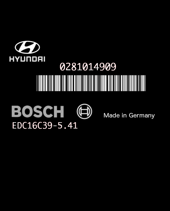 BOSCH EDC16C39-5.41 0281014909 HYUNDAI H1 2.5 CRDI 170HP 39114-4A210 1037391449