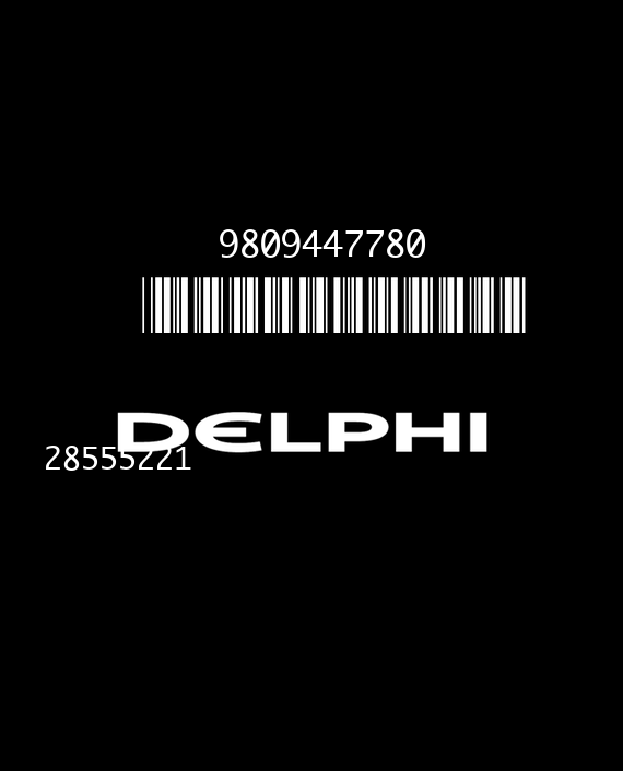 DELPHI DCM6.2C 28555221 CITROEN JUMPER III 2.0 HDI 110HP HW 9809447780 SW 9692366180