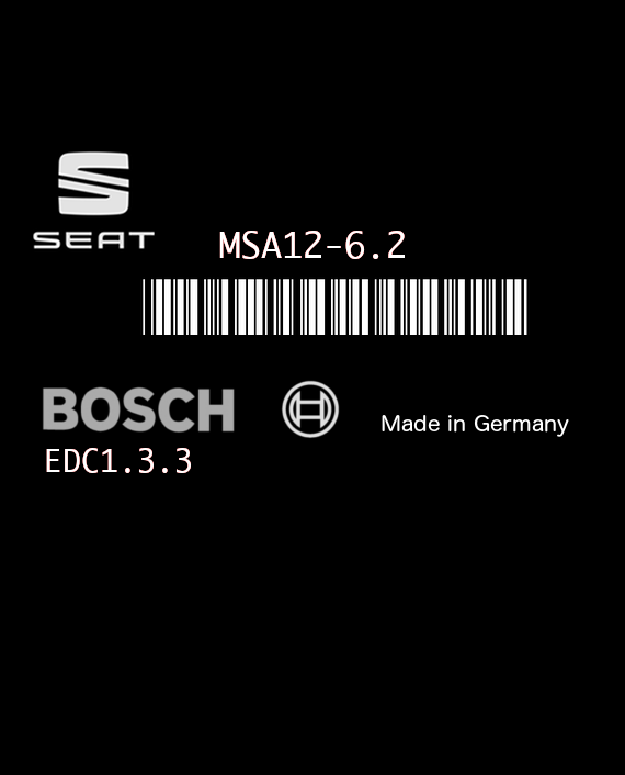 BOSCH EDC1.3.3 MSA12-6.2 0281001354-355 SEAT TOLEDO I 1.9 TDI 110HP 028906021BT