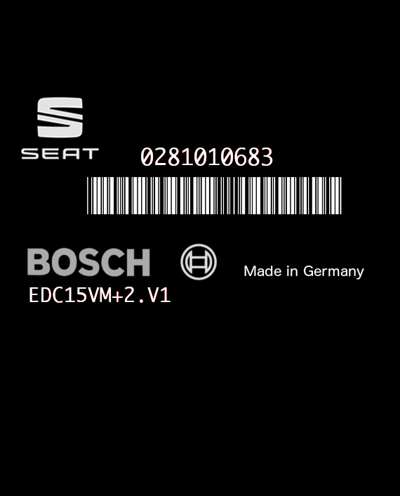 BOSCH EDC15VM+2.V1 0281010683 SEAT LEON I TOLEDO II 1.9 TDI 110HP 038906012FK 1037360530-3357