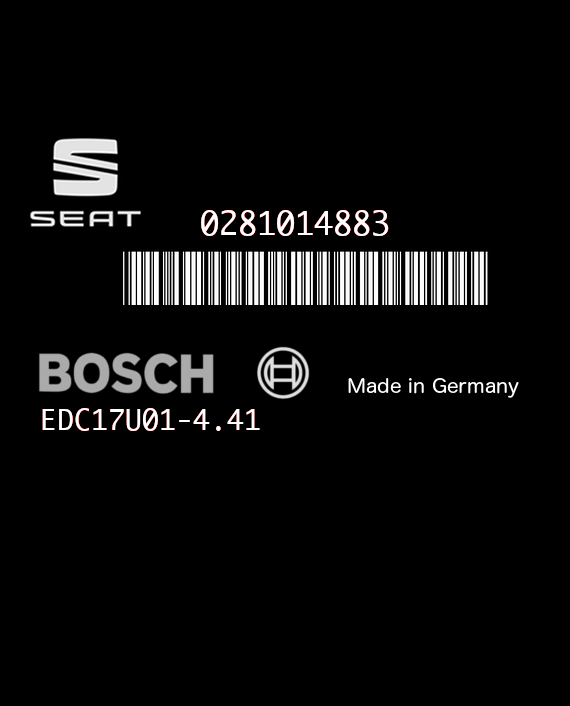 BOSCH EDC17U01-4.41 0281014883 SEAT CORDOBA II IBIZA III 1.9 TDI 105HP 03G906013K 1037395434-2940