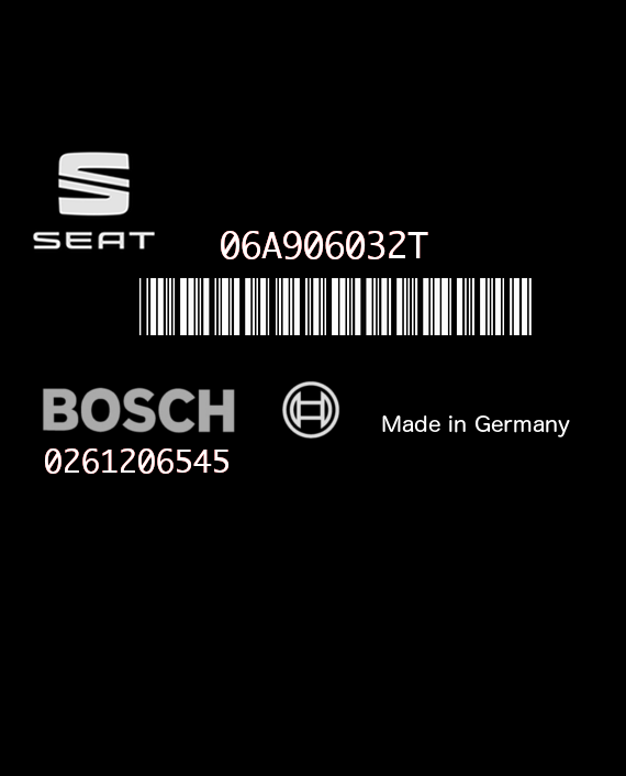 BOSCH ME7.5 0261206545 SEAT LEON I TOLEDO II  1.8T CUPRA 180HP 06A906032T 1037352761-0003