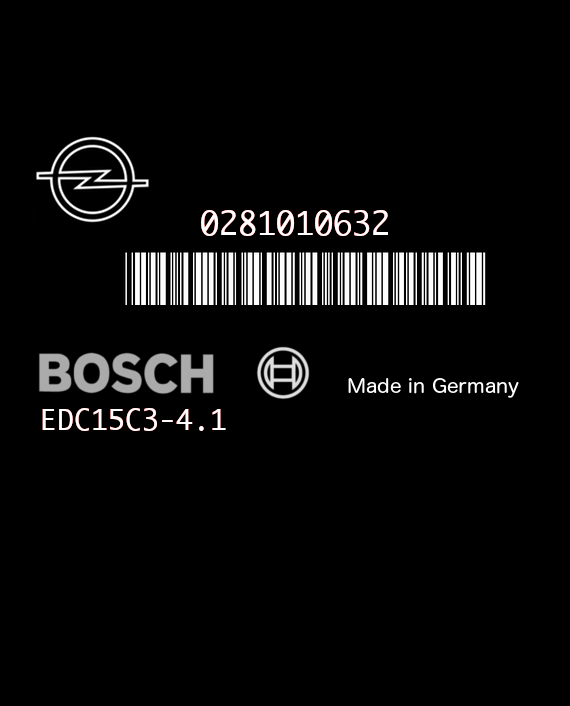 BOSCH EDC15C3-4.1 0281010632 OPEL VIVARO I 1.9 DCI 101HP HOM8200051608 8200118526 1037362786-8300