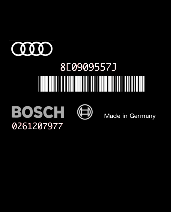 BOSCH ME7.5 0261207977 AUDI A4 2.0i 131HP 8E0909557J 0002