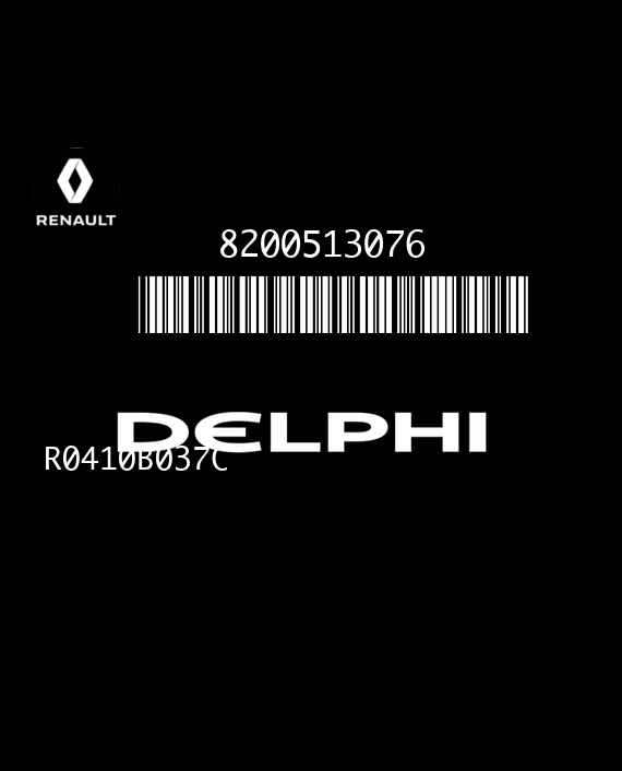 DELPHI TRW DCM1.2 R0410B037C 81228C RENAULT CLIO II 1.5 DCI 70HP 8200513076 8200582518 EEPROM 95160