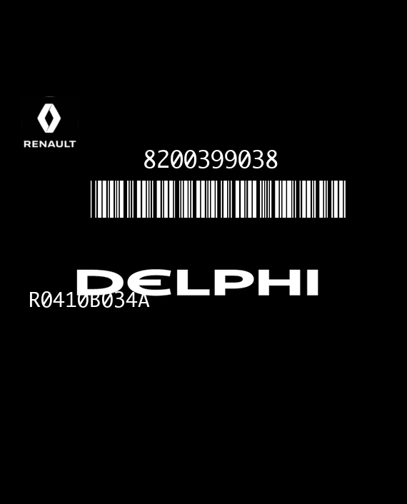 DELPHI TRW DCM1.2 R0410B034A 81153C RENAULT MEGANE II 1.5 DCI 85HP 8200399038 8200513163 8200938968-4144