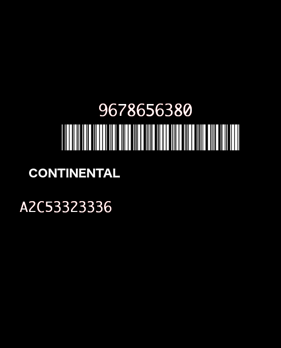 CONTINENTAL A2C53323336 PEUGEOT 508 9678656380 EEPROM 25640