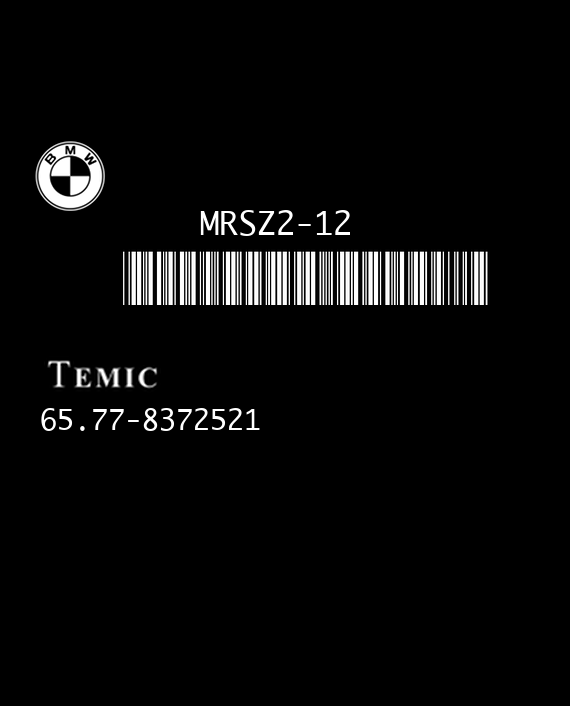 TEMIC 9441 BMW 65.77-8372521 MRSZ2-12 EEPROM MC68HC11KA4