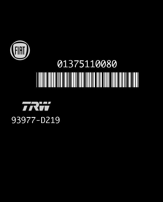 TRW 93977-D219 FIAT DUCATO 01375110080 1375110080 EEPROM 95640