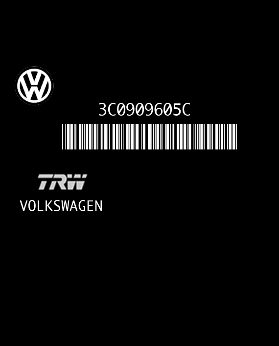 TRW 391103 VOLKSWAGEN PASSAT 3C0909605C VW8 EEPROM 25LC640