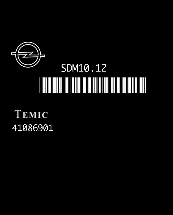 TEMIC 41086901 SDM10.12 OPEL INSIGNIA 13578320 TB EEPROM MC912XD384