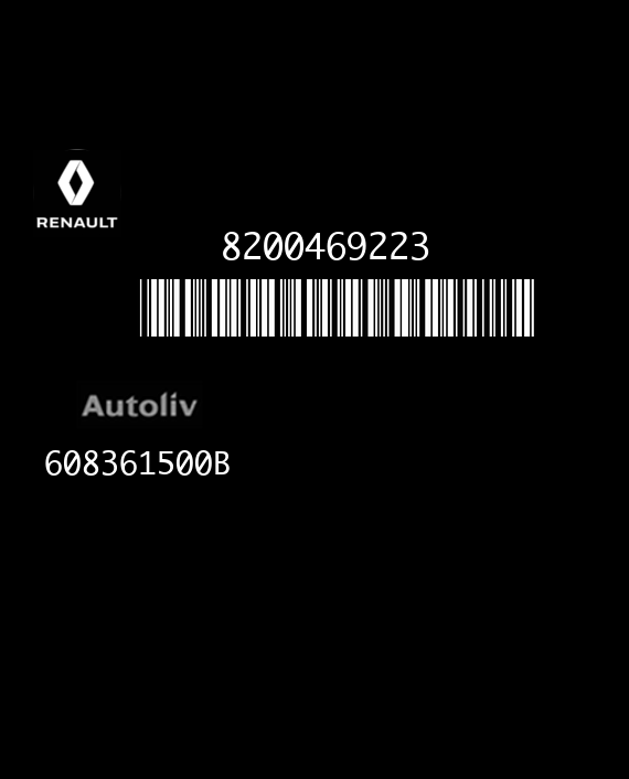 AUTOLIV 608361500B REANULT TRAFIC II 8200469223 GM 93856088 AD EEPROM 95160