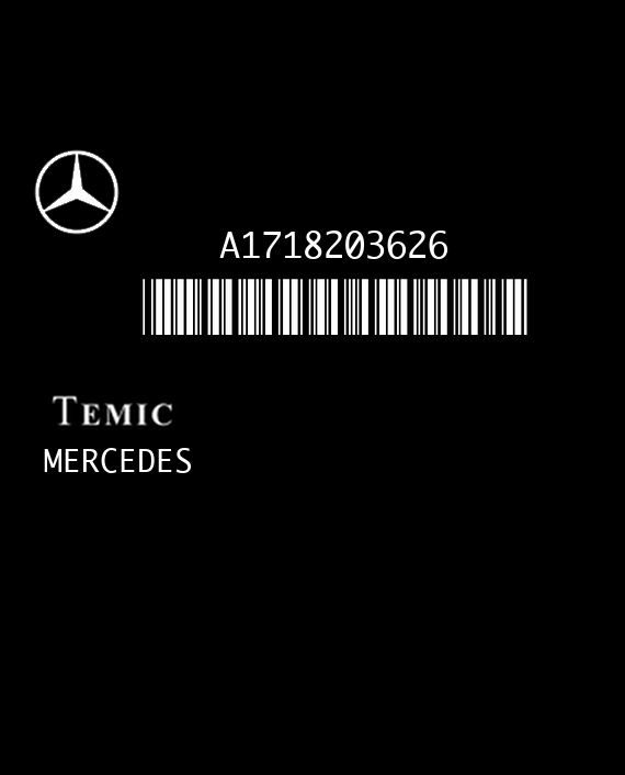 TEMIC 4956 ARMADA MERCEDES W171 A1718203626 EEPROM MC912DC128A