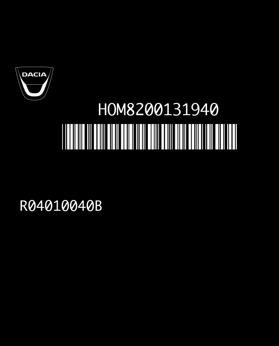 LUCAS DCU3R R04010040B 80909B DACIA PICK-UP 1.9D 64HP HOM8200131940 8200126607 EEPROM 25080