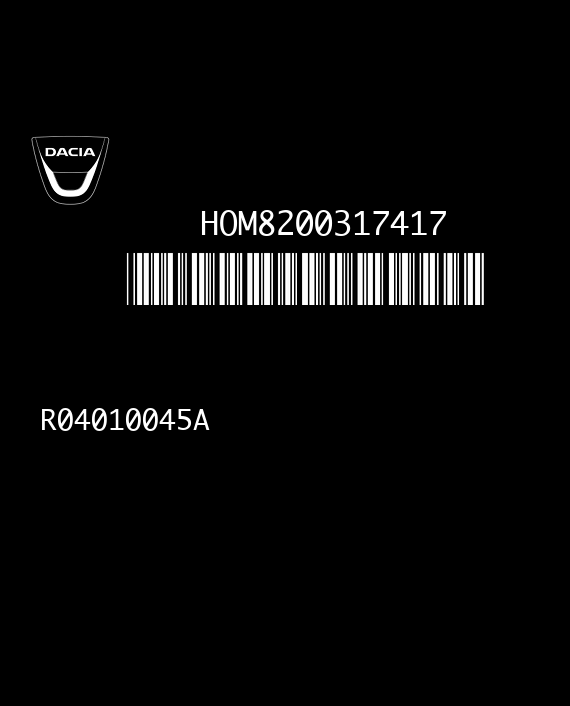 LUCAS DCU3R R04010045A 81004A DACIA PAPUC SOLENZA 1.9D 64HP HOM8200317417 8200317421 EEPROM 25080