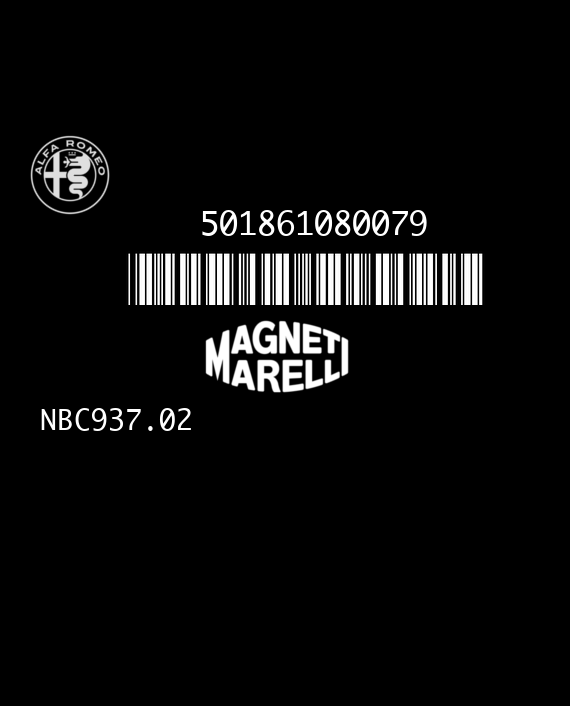 MAGNETI MARELLI NBC937.02 501861080079 ALFA ROMEO 147 51711429