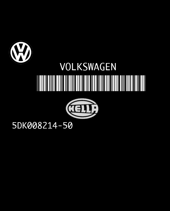 HELLA 5DK008214-50 VOLKSWAGEN GOLF IV 1C0959799F