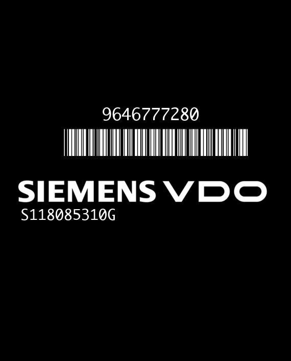 SIEMENS BSI E01-00 S118085310G CITROEN XSARA PICASSO I 9646777280 HG EEPROM 95160