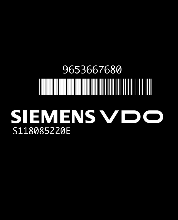 SIEMENS BSI E02-00 S118085220E CITROEN XSARA PICASSO I 9653667680 MG EEPROM 95160