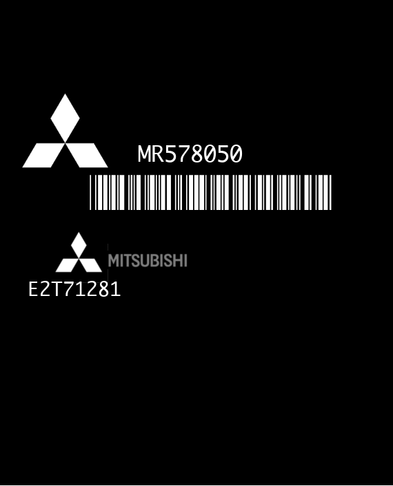 MITSUBISHI E2T71281 SPACE STAR I 1.3i 85HP MR578050 FLASH MH8206F