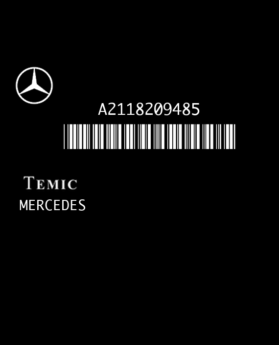 TEMIC 4137 ARMADA MERCEDES W219 A2118209485 EEPROM MC912DC128A