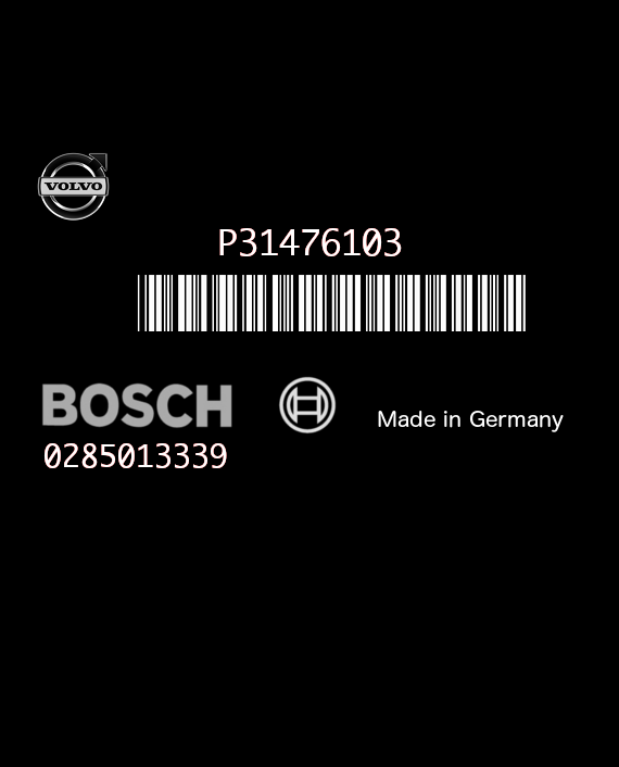 BOSCH 0285013339 VOLVO C30 S40 V40 S60 V60 XC60 P31476103 DH A- EEPROM 95128