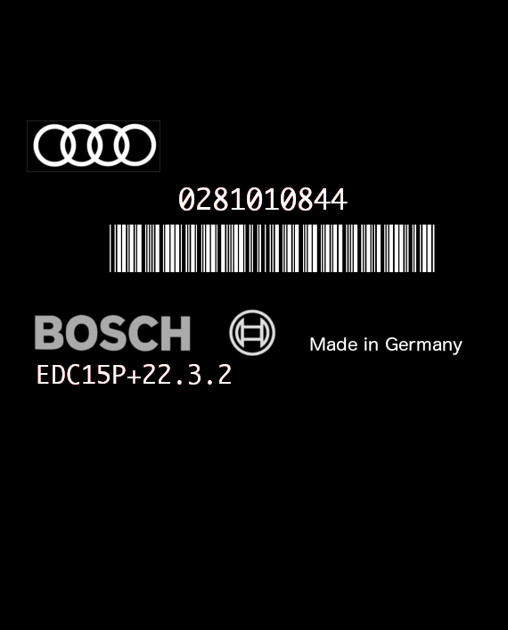 BOSCH EDC15P+22.3.2 0281010844 AUDI A4 1.9 TDI 131HP 038906019GD 1483 - 1037362628