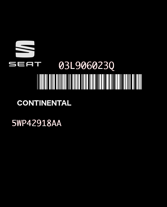 CONTINENTAL SIMOS PCR2.1 5WP42918AA SEAT IBIZA IV 1.6 TDI 105HP 03L906023Q 03L906023LD SM2G0P2000000-9978