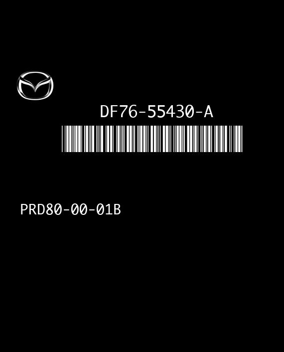 YNS PRD80-00-01B MAZDA DF76-55430-A