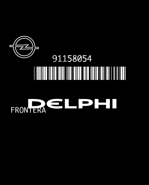 DELPHI DELCO OPEL FRONTERA B 91158054 ZID