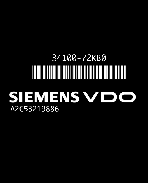 SIEMENS VDO A2C53219886 SUZUKI SWIFT 34100-72KB0