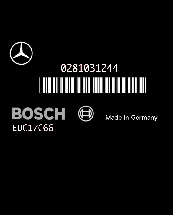 BOSCH EDC17C66 0281031244 MERCEDES W447 VITO 114 2.2 CDI 136HP A6519002803 1037540848 - 6519032434
