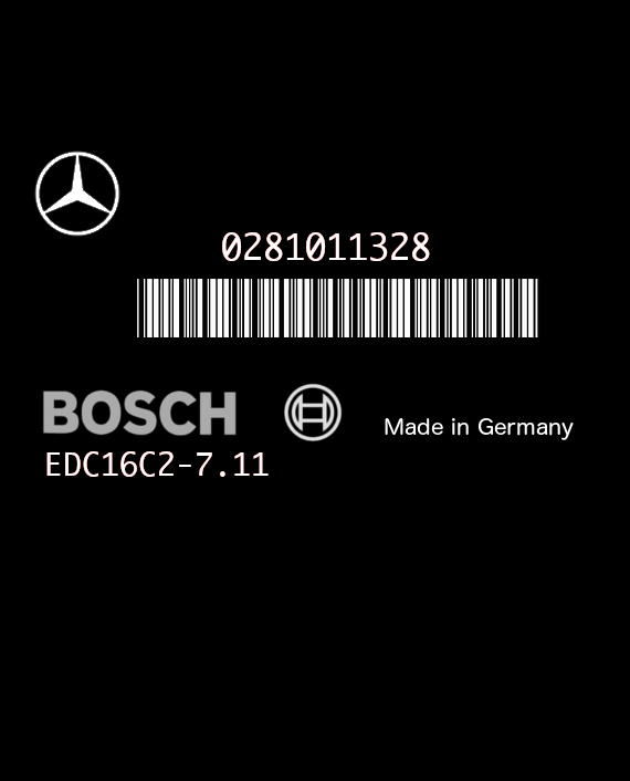 BOSCH EDC16C2-7.11 0281011328 MERCEDES W211 E220 III 2.2 CDI 150HP A6461534179 1037366551