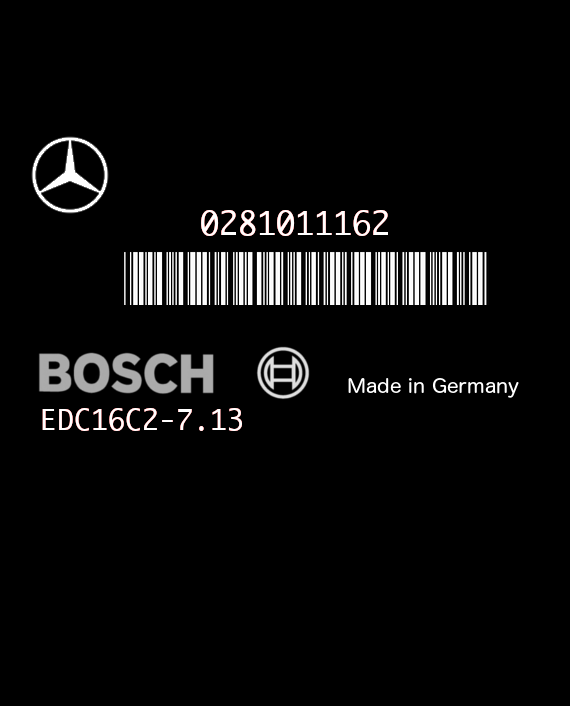 BOSCH EDC16C2-7.13 0281011162 MERCEDES S203 C220 II 2.2 CDI 143HP A6461533079 1037368499