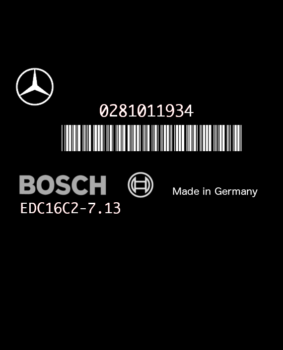BOSCH EDC16C2-7.13 0281011934 MERCEDES S203 C200 II 2.2 CDI 122HP A6461503279 1037370737