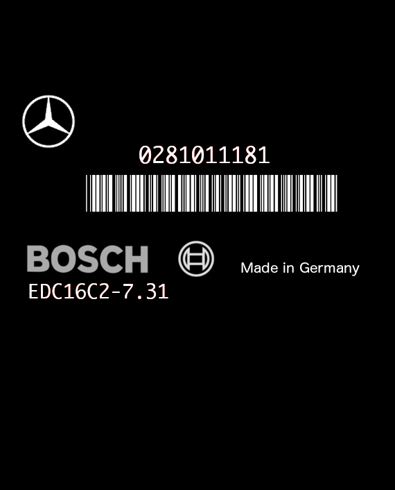 BOSCH EDC16C2-7.31 0281011181 MERCEDES W639 VITO II 109 VIANO I 2.2 CDI 88HP A6111535479 1037366516