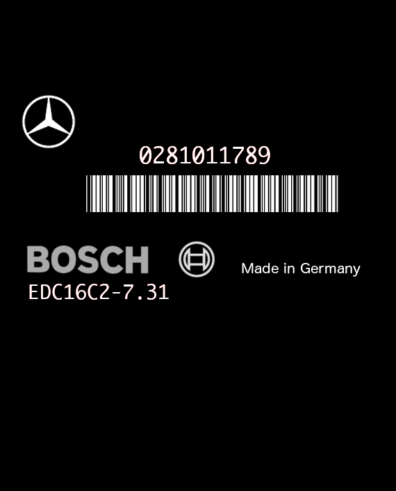 BOSCH EDC16C2-7.31 0281011789 MERCEDES W639 VITO II 111 VIANO I 2.2 CDI 109HP A6461530491 1037371304