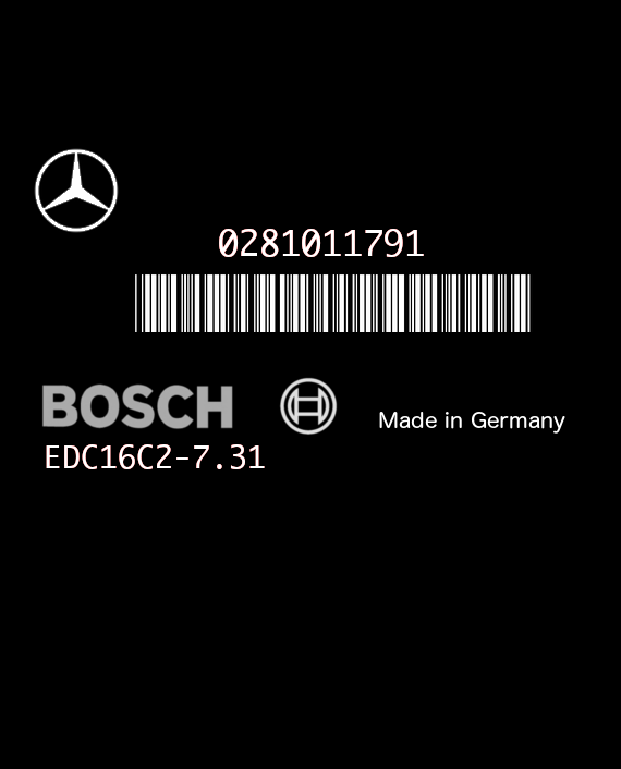 BOSCH EDC16C2-7.31 0281011791 MERCEDES W639 VITO II 115 VIANO I 2.2 CDI 150HP A6461530691 1037371338