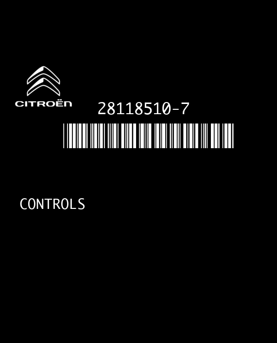 JOHNSON CONTROLS 28118510-7 CITROEN C4 P96631954ZD V8.90